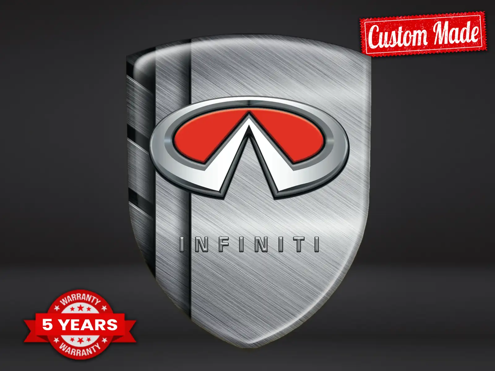Infiniti Emblème Bombé Qualité Pro Personnalisable